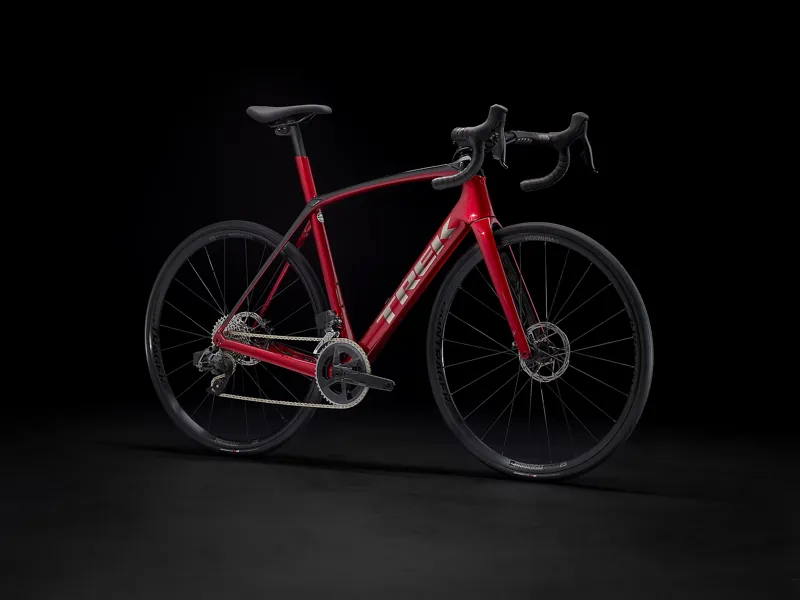 Trek Domane SL 6 eTap Gen 3 Carbon Road Bike 2022 in Crimson and Trek Black-1